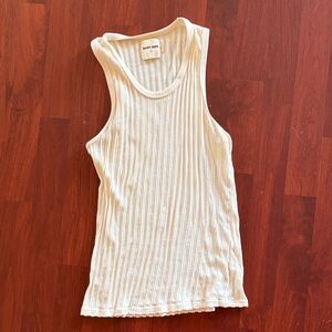 Rudy Jude pointelle White Tank Top size large